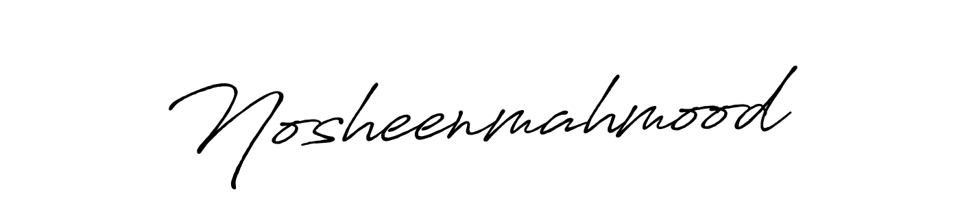 The best way (Antro_Vectra_Bolder) to make a short signature is to pick only two or three words in your name. The name Nosheenmahmood include a total of six letters. For converting this name. Nosheenmahmood signature style 7 images and pictures png