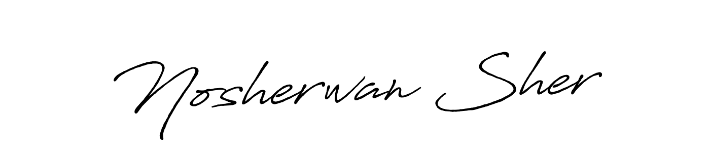 You can use this online signature creator to create a handwritten signature for the name Nosherwan Sher. This is the best online autograph maker. Nosherwan Sher signature style 7 images and pictures png