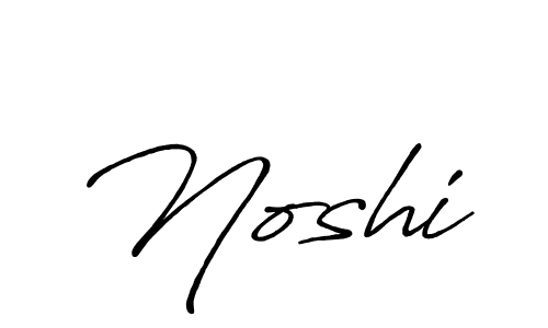 Design your own signature with our free online signature maker. With this signature software, you can create a handwritten (Antro_Vectra_Bolder) signature for name Noshi. Noshi signature style 7 images and pictures png