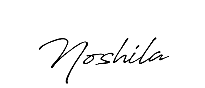 Design your own signature with our free online signature maker. With this signature software, you can create a handwritten (Antro_Vectra_Bolder) signature for name Noshila. Noshila signature style 7 images and pictures png