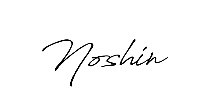 How to make Noshin  name signature. Use Antro_Vectra_Bolder style for creating short signs online. This is the latest handwritten sign. Noshin  signature style 7 images and pictures png