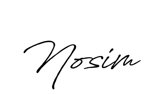 Also You can easily find your signature by using the search form. We will create Nosim name handwritten signature images for you free of cost using Antro_Vectra_Bolder sign style. Nosim signature style 7 images and pictures png