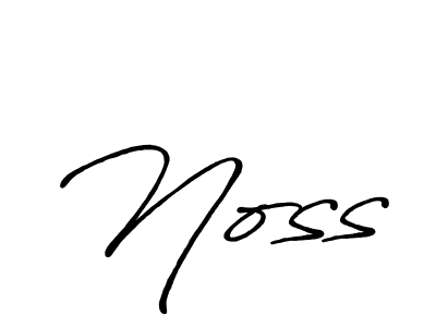 Create a beautiful signature design for name Noss. With this signature (Antro_Vectra_Bolder) fonts, you can make a handwritten signature for free. Noss signature style 7 images and pictures png