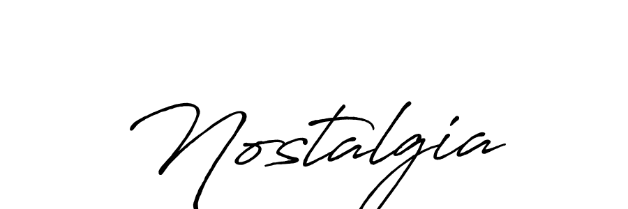 Similarly Antro_Vectra_Bolder is the best handwritten signature design. Signature creator online .You can use it as an online autograph creator for name Nostalgia. Nostalgia signature style 7 images and pictures png