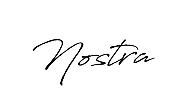 How to make Nostra signature? Antro_Vectra_Bolder is a professional autograph style. Create handwritten signature for Nostra name. Nostra signature style 7 images and pictures png