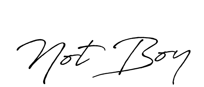 It looks lik you need a new signature style for name Not Boy. Design unique handwritten (Antro_Vectra_Bolder) signature with our free signature maker in just a few clicks. Not Boy signature style 7 images and pictures png