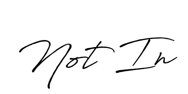 How to make Not In signature? Antro_Vectra_Bolder is a professional autograph style. Create handwritten signature for Not In name. Not In signature style 7 images and pictures png