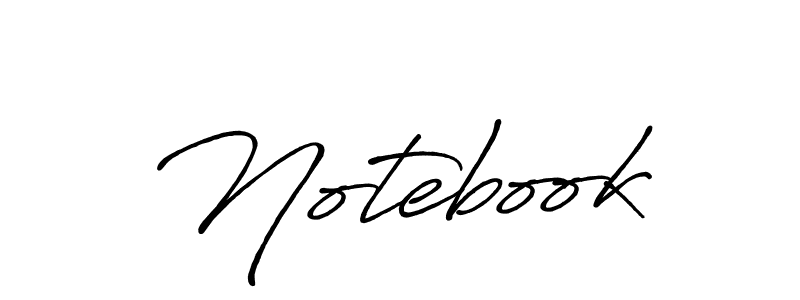 Make a beautiful signature design for name Notebook. With this signature (Antro_Vectra_Bolder) style, you can create a handwritten signature for free. Notebook signature style 7 images and pictures png