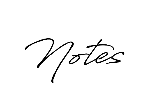 How to make Notes name signature. Use Antro_Vectra_Bolder style for creating short signs online. This is the latest handwritten sign. Notes signature style 7 images and pictures png