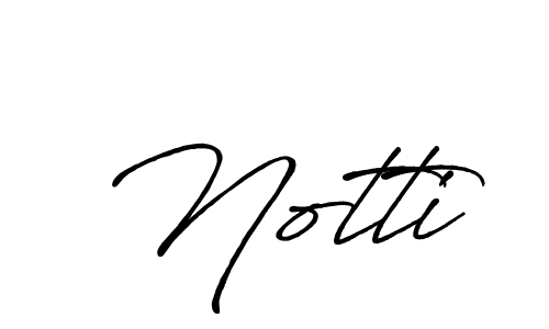 How to make Notti name signature. Use Antro_Vectra_Bolder style for creating short signs online. This is the latest handwritten sign. Notti signature style 7 images and pictures png