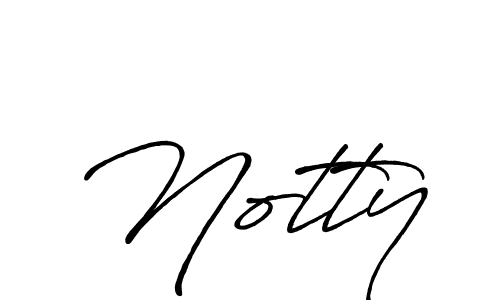 Also You can easily find your signature by using the search form. We will create Notty name handwritten signature images for you free of cost using Antro_Vectra_Bolder sign style. Notty signature style 7 images and pictures png