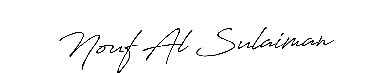 Also You can easily find your signature by using the search form. We will create Nouf Al Sulaiman name handwritten signature images for you free of cost using Antro_Vectra_Bolder sign style. Nouf Al Sulaiman signature style 7 images and pictures png