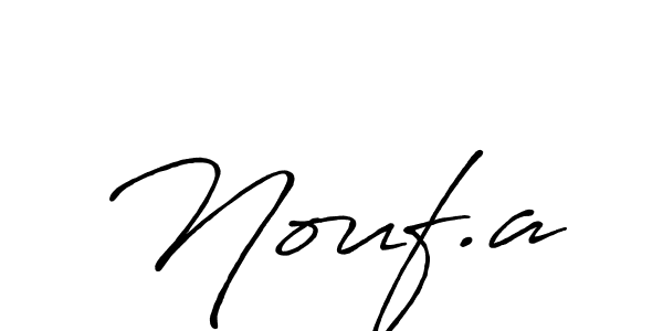 Design your own signature with our free online signature maker. With this signature software, you can create a handwritten (Antro_Vectra_Bolder) signature for name Nouf.a. Nouf.a signature style 7 images and pictures png