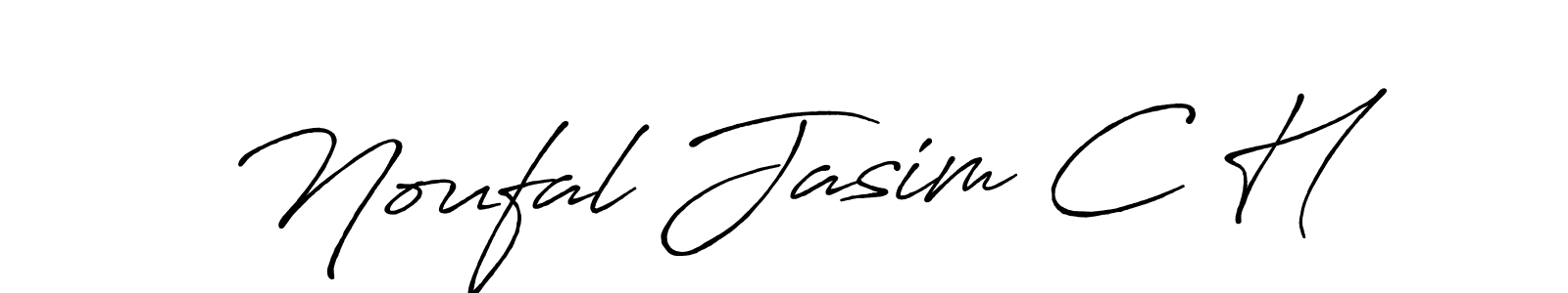 How to Draw Noufal Jasim C H signature style? Antro_Vectra_Bolder is a latest design signature styles for name Noufal Jasim C H. Noufal Jasim C H signature style 7 images and pictures png