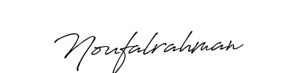 if you are searching for the best signature style for your name Noufalrahman. so please give up your signature search. here we have designed multiple signature styles  using Antro_Vectra_Bolder. Noufalrahman signature style 7 images and pictures png