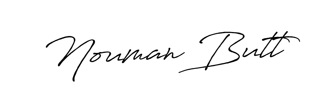 It looks lik you need a new signature style for name Nouman Butt. Design unique handwritten (Antro_Vectra_Bolder) signature with our free signature maker in just a few clicks. Nouman Butt signature style 7 images and pictures png