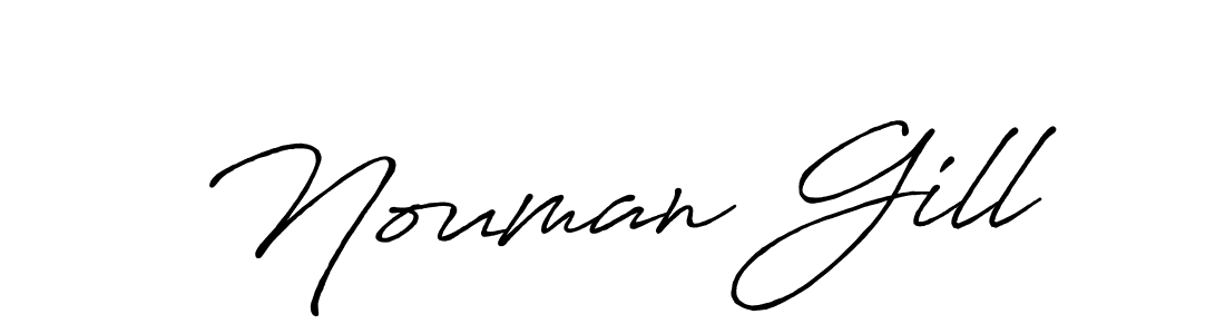 Antro_Vectra_Bolder is a professional signature style that is perfect for those who want to add a touch of class to their signature. It is also a great choice for those who want to make their signature more unique. Get Nouman Gill name to fancy signature for free. Nouman Gill signature style 7 images and pictures png