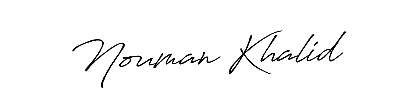 if you are searching for the best signature style for your name Nouman Khalid. so please give up your signature search. here we have designed multiple signature styles  using Antro_Vectra_Bolder. Nouman Khalid signature style 7 images and pictures png