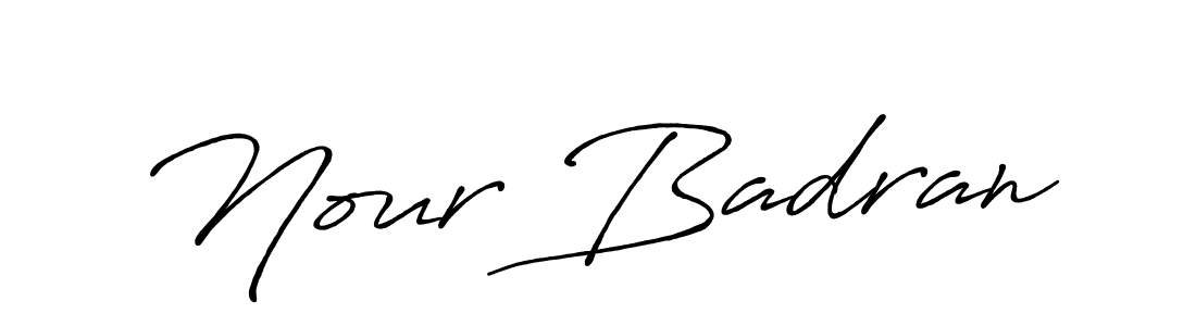 Antro_Vectra_Bolder is a professional signature style that is perfect for those who want to add a touch of class to their signature. It is also a great choice for those who want to make their signature more unique. Get Nour Badran name to fancy signature for free. Nour Badran signature style 7 images and pictures png