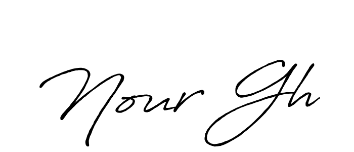 You should practise on your own different ways (Antro_Vectra_Bolder) to write your name (Nour Gh) in signature. don't let someone else do it for you. Nour Gh signature style 7 images and pictures png