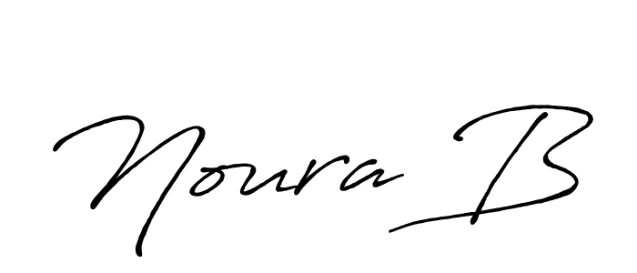 Create a beautiful signature design for name Noura B. With this signature (Antro_Vectra_Bolder) fonts, you can make a handwritten signature for free. Noura B signature style 7 images and pictures png