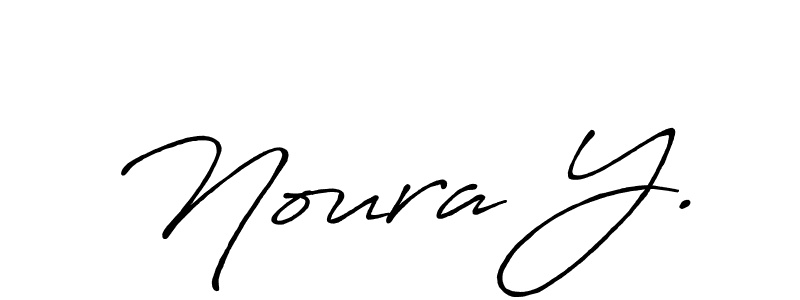 Create a beautiful signature design for name Noura Y.. With this signature (Antro_Vectra_Bolder) fonts, you can make a handwritten signature for free. Noura Y. signature style 7 images and pictures png