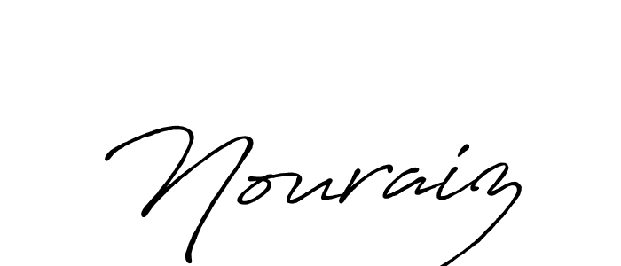 Also You can easily find your signature by using the search form. We will create Nouraiz name handwritten signature images for you free of cost using Antro_Vectra_Bolder sign style. Nouraiz signature style 7 images and pictures png