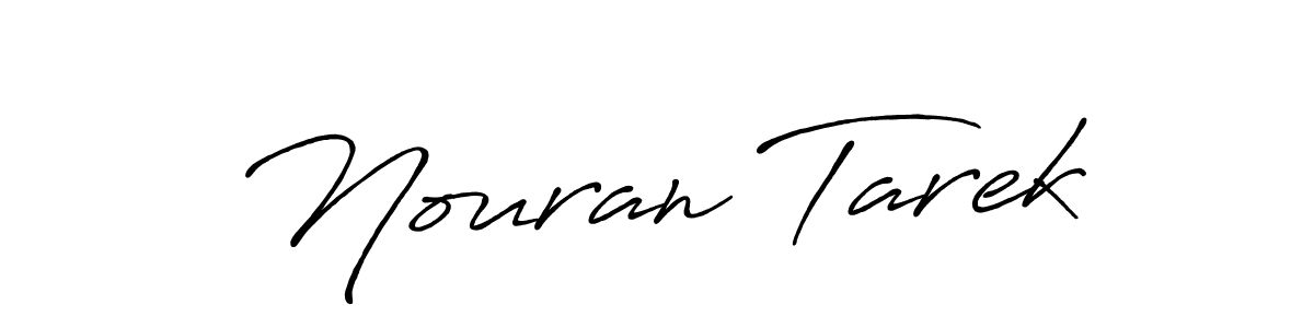 Make a beautiful signature design for name Nouran Tarek. With this signature (Antro_Vectra_Bolder) style, you can create a handwritten signature for free. Nouran Tarek signature style 7 images and pictures png