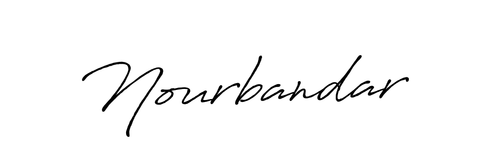 Make a beautiful signature design for name Nourbandar. With this signature (Antro_Vectra_Bolder) style, you can create a handwritten signature for free. Nourbandar signature style 7 images and pictures png