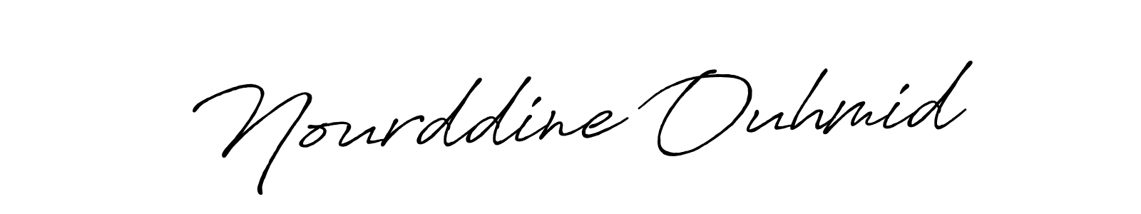 Also You can easily find your signature by using the search form. We will create Nourddine Ouhmid name handwritten signature images for you free of cost using Antro_Vectra_Bolder sign style. Nourddine Ouhmid signature style 7 images and pictures png