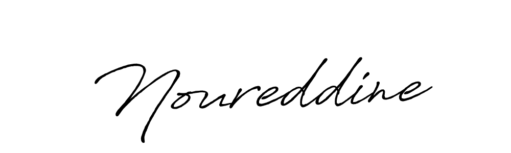 Use a signature maker to create a handwritten signature online. With this signature software, you can design (Antro_Vectra_Bolder) your own signature for name Noureddine. Noureddine signature style 7 images and pictures png