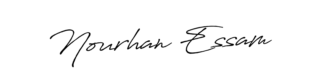 Also we have Nourhan Essam name is the best signature style. Create professional handwritten signature collection using Antro_Vectra_Bolder autograph style. Nourhan Essam signature style 7 images and pictures png
