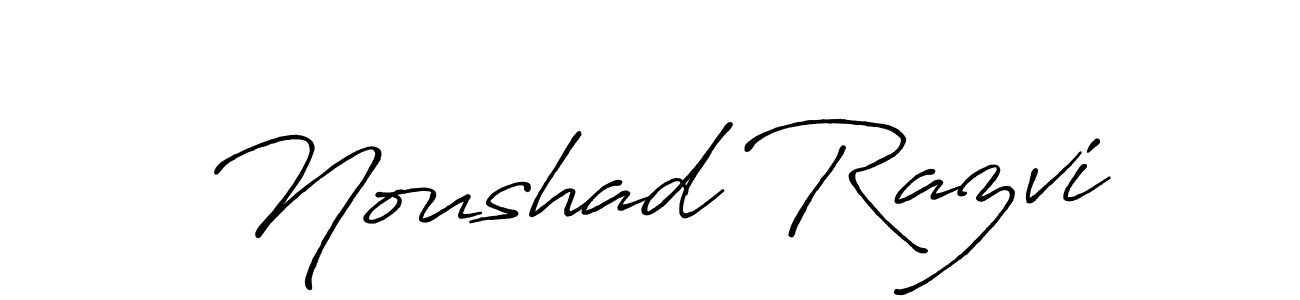 Similarly Antro_Vectra_Bolder is the best handwritten signature design. Signature creator online .You can use it as an online autograph creator for name Noushad Razvi. Noushad Razvi signature style 7 images and pictures png