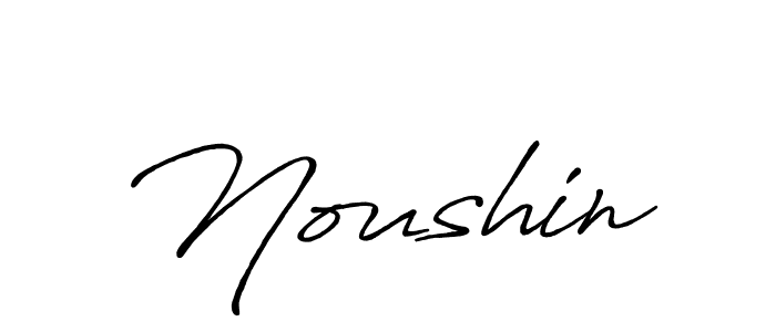 Make a beautiful signature design for name Noushin. With this signature (Antro_Vectra_Bolder) style, you can create a handwritten signature for free. Noushin signature style 7 images and pictures png