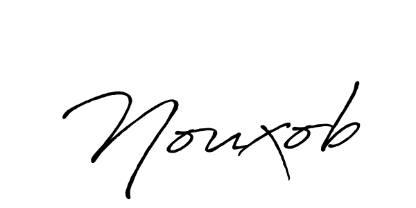 Also we have Nouxob name is the best signature style. Create professional handwritten signature collection using Antro_Vectra_Bolder autograph style. Nouxob signature style 7 images and pictures png