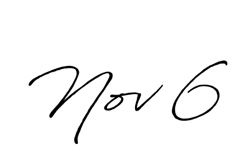 Make a beautiful signature design for name Nov 6. With this signature (Antro_Vectra_Bolder) style, you can create a handwritten signature for free. Nov 6 signature style 7 images and pictures png