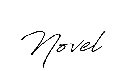 The best way (Antro_Vectra_Bolder) to make a short signature is to pick only two or three words in your name. The name Novel include a total of six letters. For converting this name. Novel signature style 7 images and pictures png