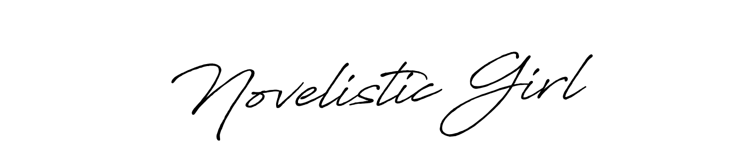 Antro_Vectra_Bolder is a professional signature style that is perfect for those who want to add a touch of class to their signature. It is also a great choice for those who want to make their signature more unique. Get Novelistic Girl name to fancy signature for free. Novelistic Girl signature style 7 images and pictures png