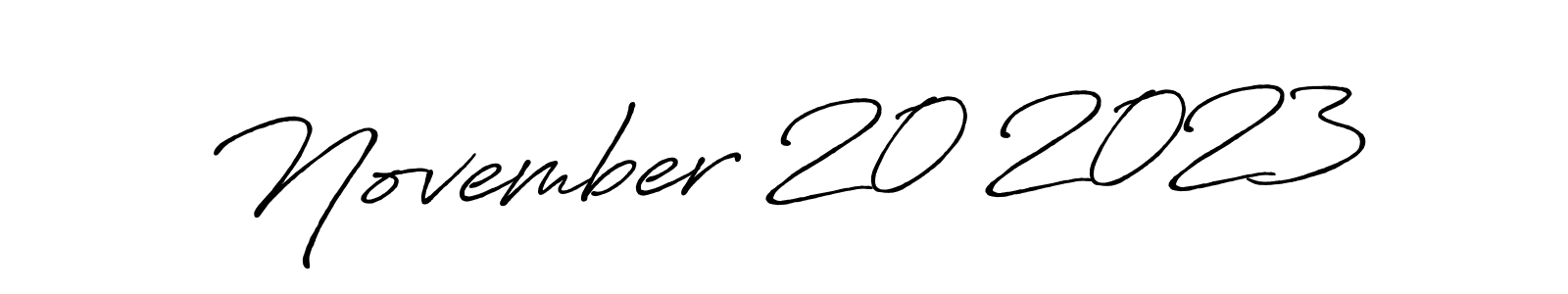 How to make November 20 2023 signature? Antro_Vectra_Bolder is a professional autograph style. Create handwritten signature for November 20 2023 name. November 20 2023 signature style 7 images and pictures png