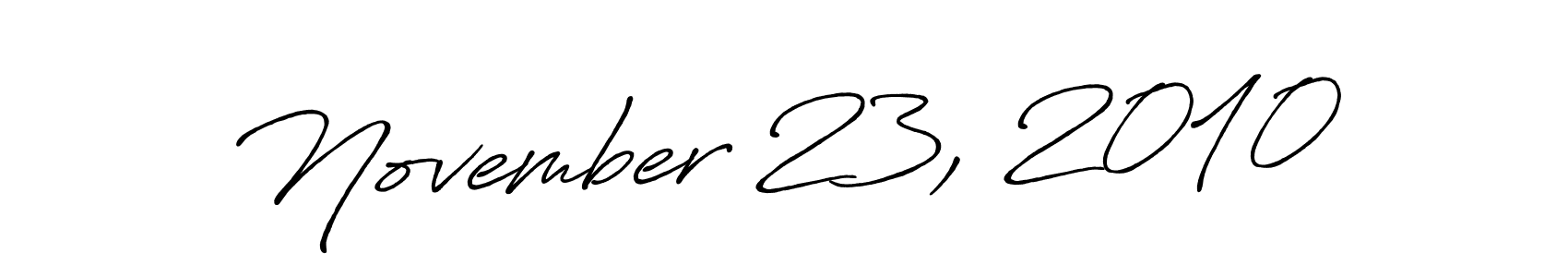 Design your own signature with our free online signature maker. With this signature software, you can create a handwritten (Antro_Vectra_Bolder) signature for name November 23, 2010. November 23, 2010 signature style 7 images and pictures png