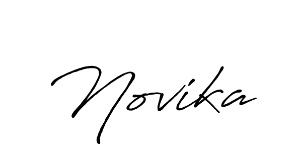 You should practise on your own different ways (Antro_Vectra_Bolder) to write your name (Novika) in signature. don't let someone else do it for you. Novika signature style 7 images and pictures png