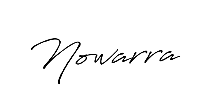 Use a signature maker to create a handwritten signature online. With this signature software, you can design (Antro_Vectra_Bolder) your own signature for name Nowarra. Nowarra signature style 7 images and pictures png