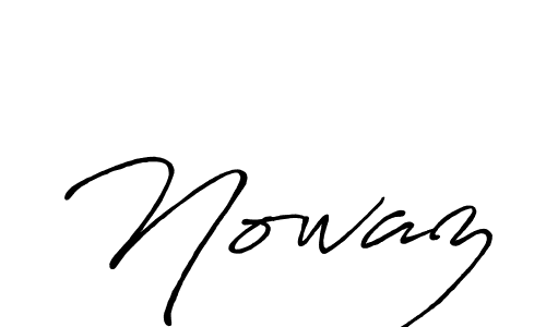 Also You can easily find your signature by using the search form. We will create Nowaz name handwritten signature images for you free of cost using Antro_Vectra_Bolder sign style. Nowaz signature style 7 images and pictures png