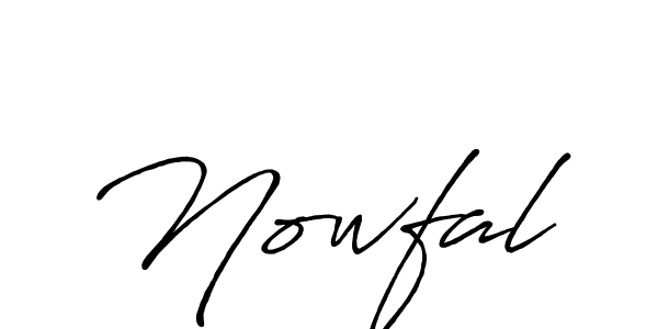 Nowfal stylish signature style. Best Handwritten Sign (Antro_Vectra_Bolder) for my name. Handwritten Signature Collection Ideas for my name Nowfal. Nowfal signature style 7 images and pictures png