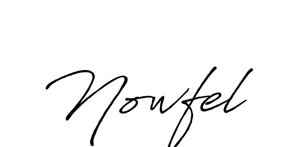 Design your own signature with our free online signature maker. With this signature software, you can create a handwritten (Antro_Vectra_Bolder) signature for name Nowfel. Nowfel signature style 7 images and pictures png