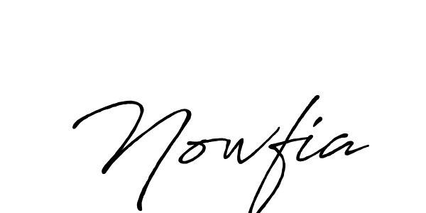 Design your own signature with our free online signature maker. With this signature software, you can create a handwritten (Antro_Vectra_Bolder) signature for name Nowfia. Nowfia signature style 7 images and pictures png