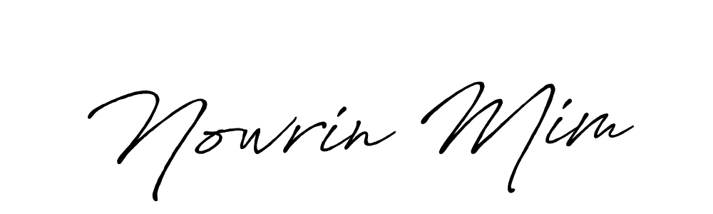 Here are the top 10 professional signature styles for the name Nowrin Mim. These are the best autograph styles you can use for your name. Nowrin Mim signature style 7 images and pictures png