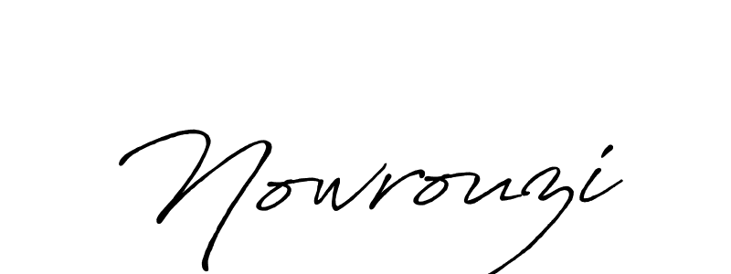 Nowrouzi stylish signature style. Best Handwritten Sign (Antro_Vectra_Bolder) for my name. Handwritten Signature Collection Ideas for my name Nowrouzi. Nowrouzi signature style 7 images and pictures png