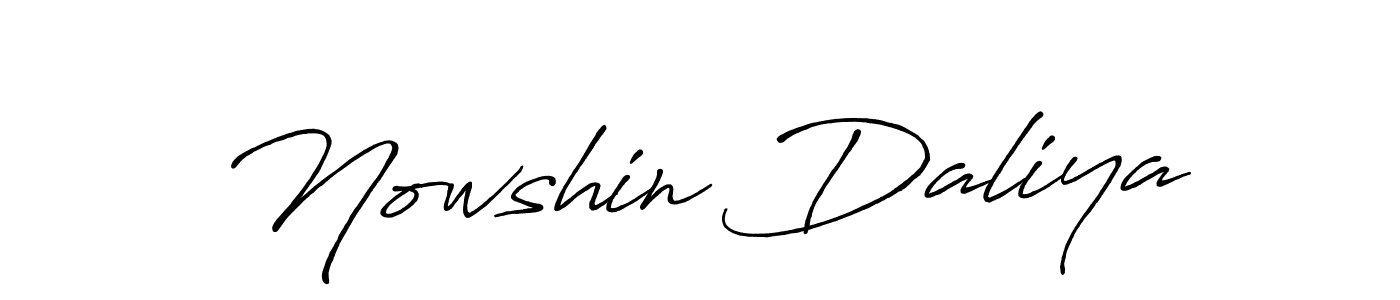 How to make Nowshin Daliya signature? Antro_Vectra_Bolder is a professional autograph style. Create handwritten signature for Nowshin Daliya name. Nowshin Daliya signature style 7 images and pictures png