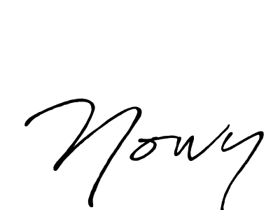 Make a beautiful signature design for name Nowy. Use this online signature maker to create a handwritten signature for free. Nowy signature style 7 images and pictures png